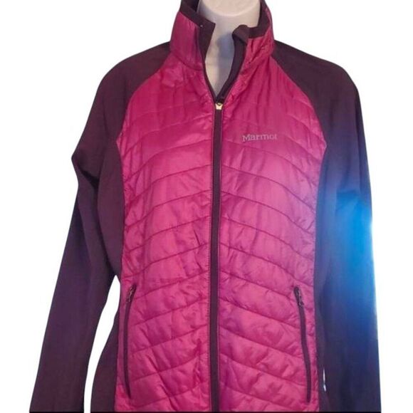 MARMOT Varient Fleece Jacket Purple Size Large - Picture 2 of 3